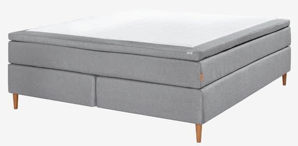 Kontinentalseng 180x200 SOKNA grå-27 Medium lateks