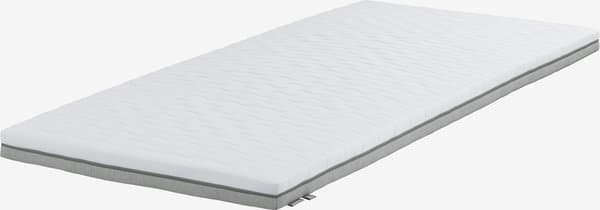 Overmadrass 75x200 WELLPUR BOKSELVI grå