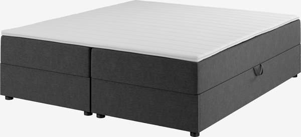 Kontinentalseng 150x200 SKOLLA STORAGE grå-40 Fast