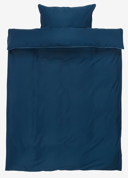 Satengsengesett SANNA 140x200 mørk blå