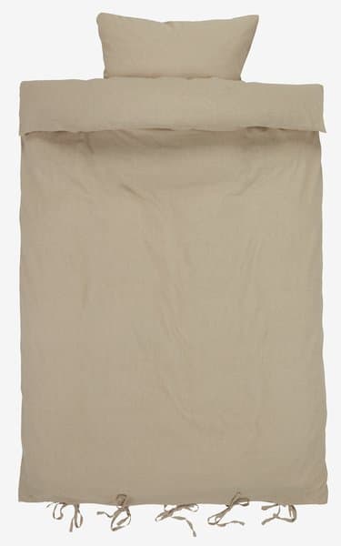 Sengesett LINDA bomull/lin 140x200 natur