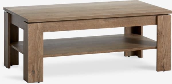 Sofabord VEDDE 60x110 1 hylle mørk villeikfarget