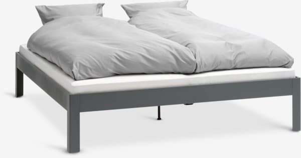 Sengeramme KILDEN 180x200cm mørk grå