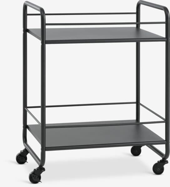 Trillebord NARUP 2 hyller svart