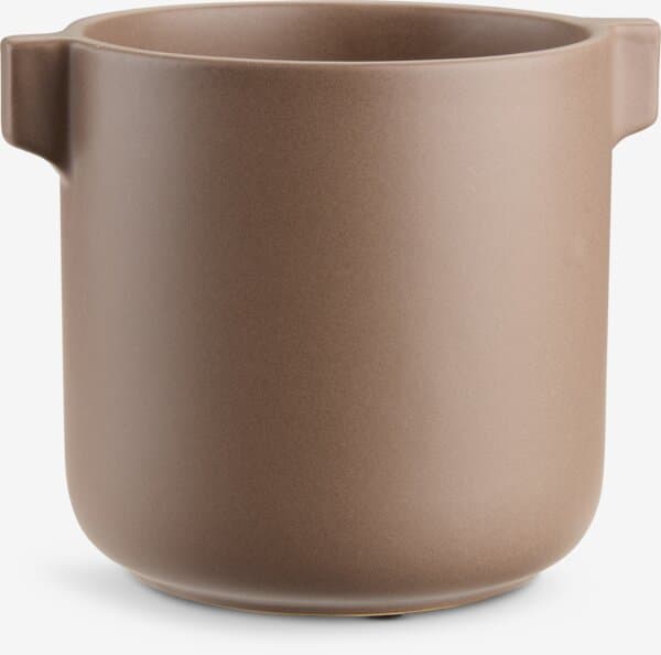 Blomsterpotte ROBIN Ø13xH13cm mørk sand