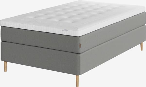 Kontinentalseng 120x200 HEMLA + VOLA grå-23 Myk