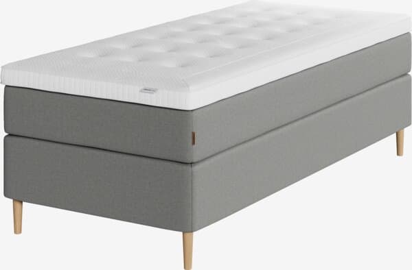 Kontinentalseng 90x200 HEMLA + BRYA grå-23 Medium