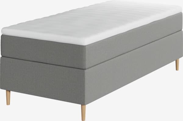 Kontinentalseng 90x200 TYRIA + FLYA grå-23 Medium