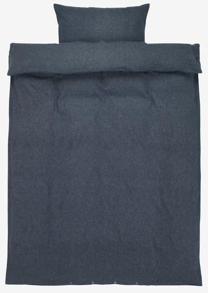 Flanellsengesett RONJA 140x200 denimblå