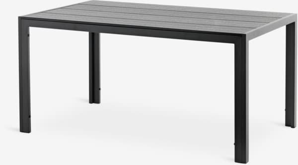 Hagebord MADERUP B90xL150 svart