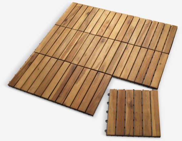 Terrasseflise KNEKKAND B30xL30 tre 9 stk/pk