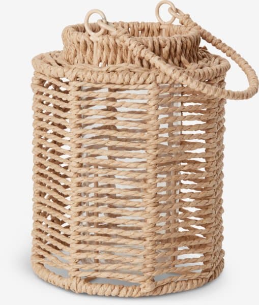 Lyslykt MANDRUP Ø15xH20cm natur