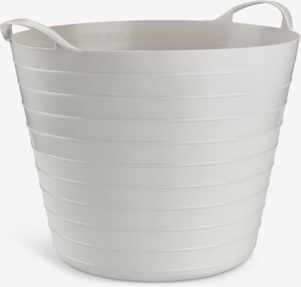 Multikurv BENDIK Ø38xH34cm 25L lys grå