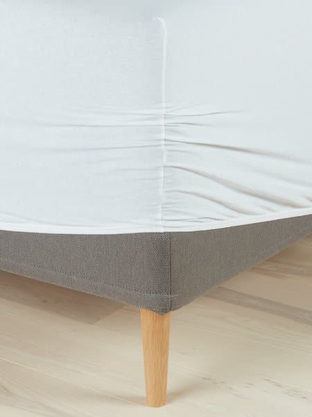 Jerseylaken HELLE 160x200x30cm hvit