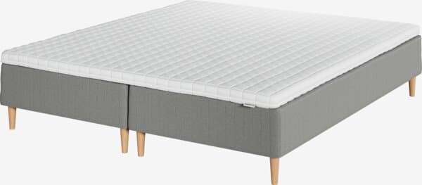 Rammemadrass 180x200 FJELNA + MURU grå-23 Fast
