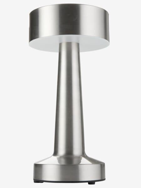 Oppladbar bordlampe MUSVIT Ø11xH21cm krom