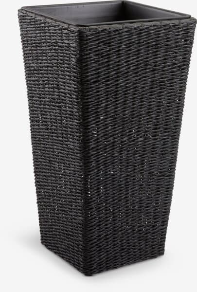 Kurvpotte KUBB B36xL36xH70 svart