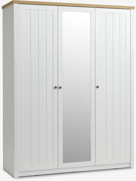 Skap MARKSKEL 162x210 hvit/natur villeikfarget