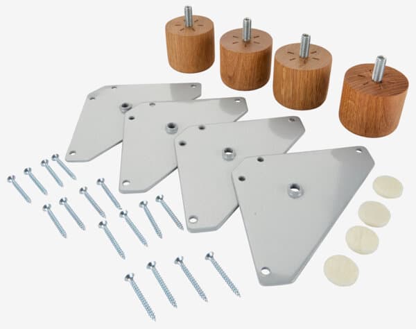 Sengeben Ø5xH4cm RAUDA eik 4stk/pk