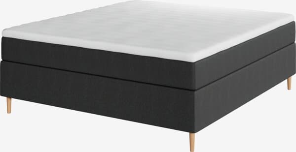 Kontinentalseng 160x200 TYRIA + FLYA grå-40 Medium