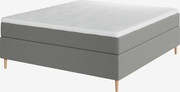 Kontinentalseng 150x200 TYRIA + FLYA grå-23 Medium