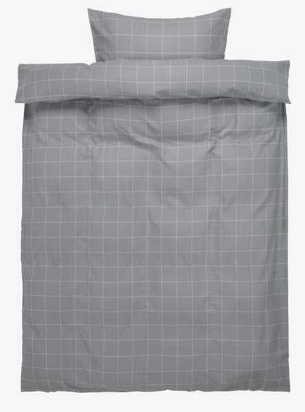 Flanellsengesett THERESA 140x220 grå