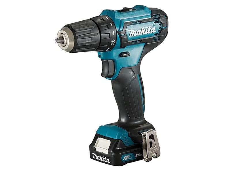 Makita DF333DSAE, Boremaskin med pistolgrep, Nøkkelløs, 1 cm, 1700 RPM, 2,1 cm, 1 cm