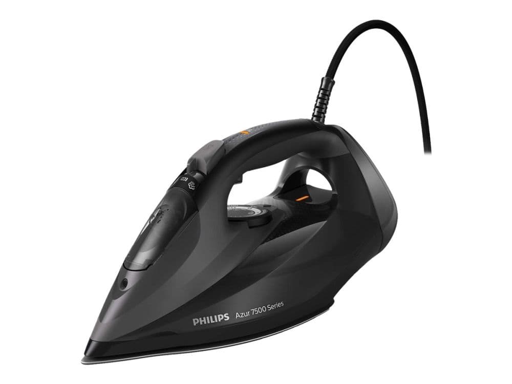 Philips Azur 7500 Series DST7511 - Dampstrykejern med automatisk slukking - såleplate: SteamGlide Elite - 3200 W - svart
