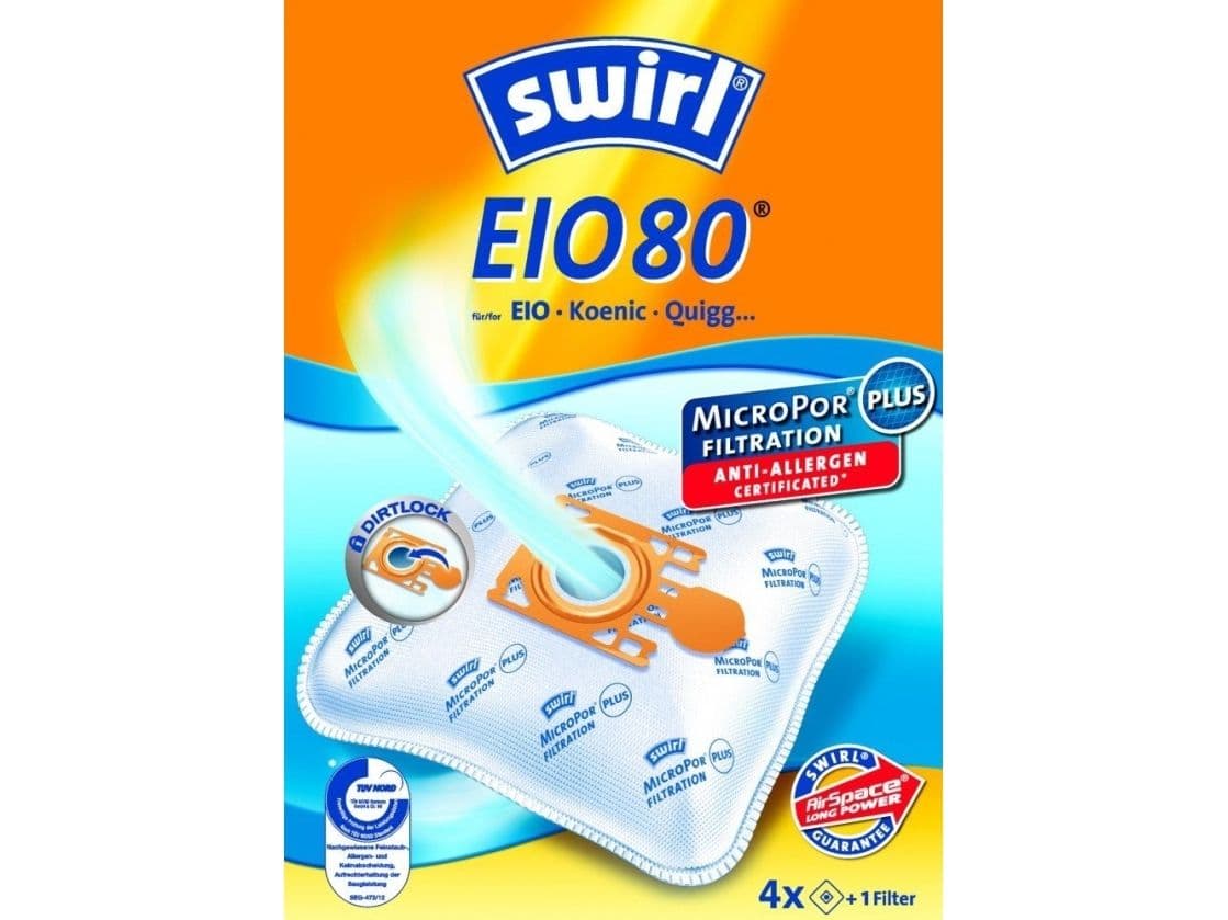 Swirl EIO 80, Oransje, Hvit, EIO BS 80 - 88, 4 stykker, 1 stykker