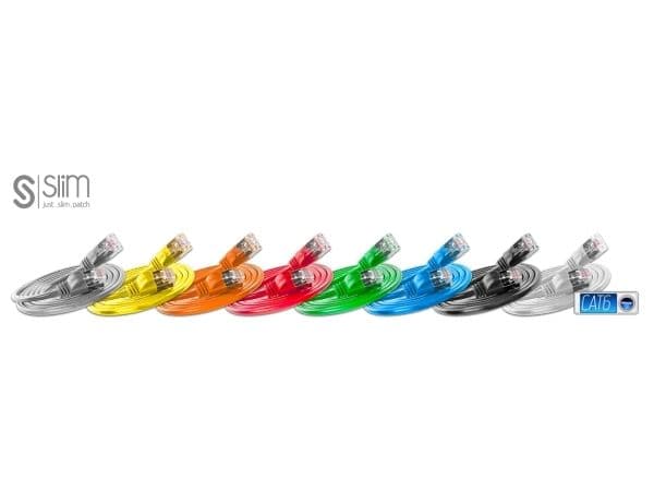 SLIM Patchcords SLIM Light STP, 15 m, Cat6, U/FTP (STP), RJ-45, RJ-45, Grønn