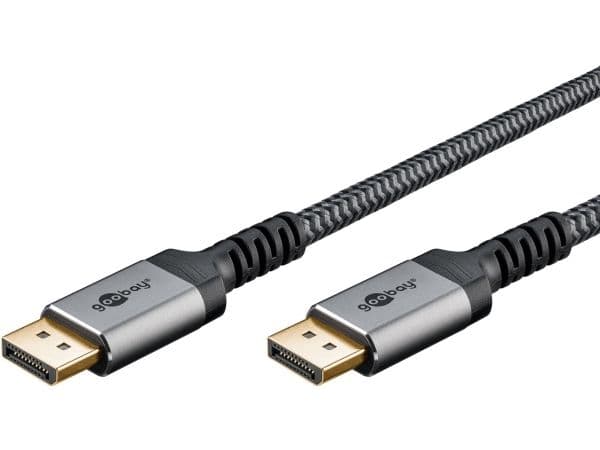 Goobay 65268, 1 m, DisplayPort, HDMI, Hankjønn, Hankjønn, Grå