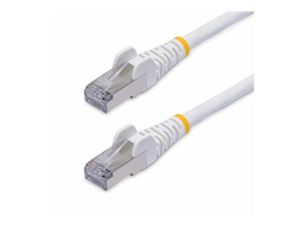 StarTech.com 1m White CAT8 Ethernet Cable, Snagless, S/FTP, 25G/40G - Koblingskabel - RJ-45 (hann) til RJ-45 (hann) - 1 m - 5.6 mm - S/FTP - CAT 5/5e/6/6a/8 - IEEE 802.3bt/IEEE 802.3ba - halogenfri, uten hindringer - hvit