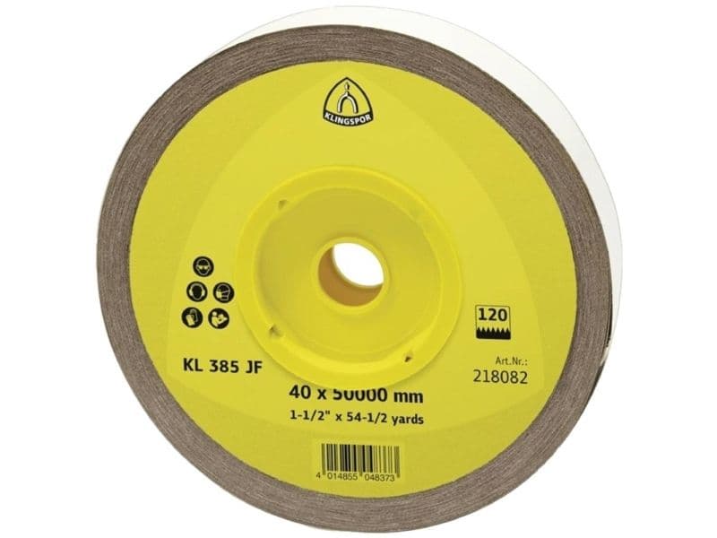 Klingspor KL 385 JF 218098 Sandpapirrulle Kornstørrelse 100 (L x B) 50 m x 50 mm 1 stk