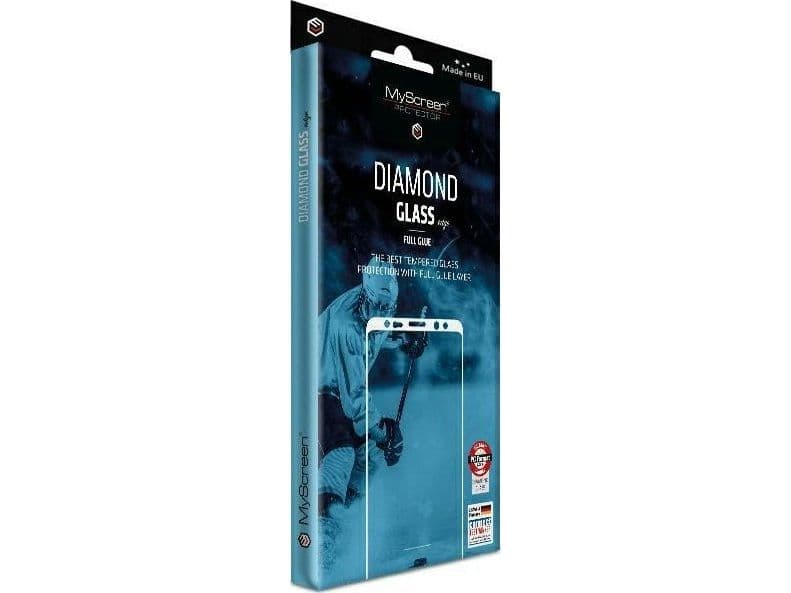 MyScreen Protector MyScreen Protector - Herdet glass med lim på hele overflaten DIAMOND GLASS kant FULLLIM (svart ramme) for ZTE Blade V50 Design 5G