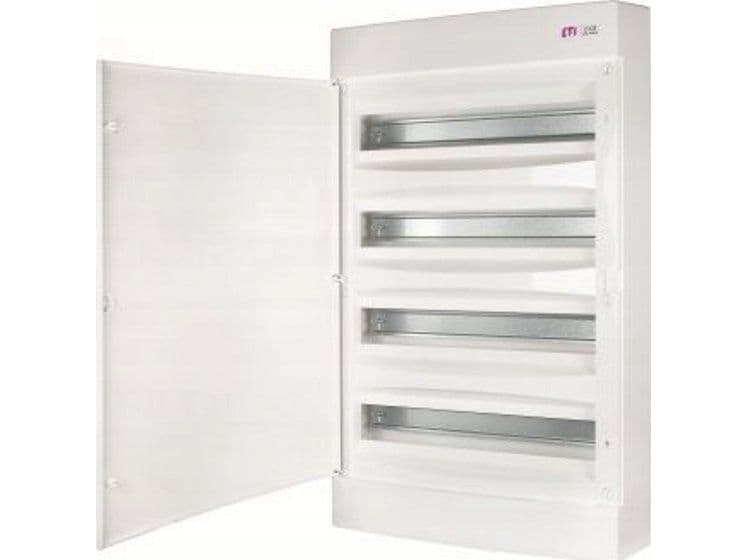 Etipo ETI Polam 001100321 hus, utenpåliggende, 4x18, modulær, hvit dør, ECT 4x18PO-s