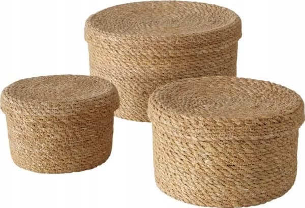Boltze Sophy Seagrass-kurver, vevd med lokk