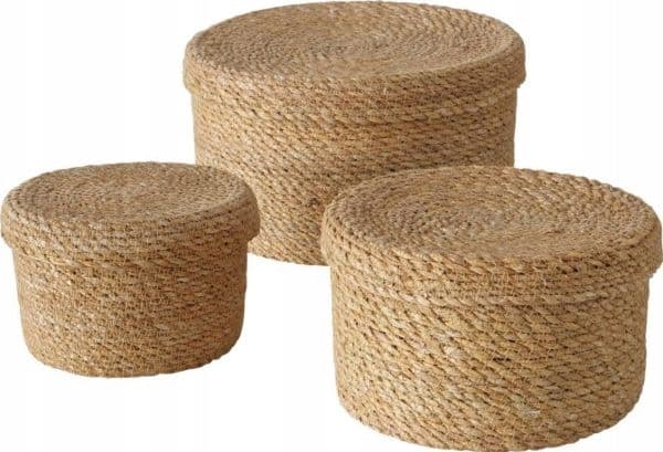 Boltze Sophy Seagrass-kurver, vevd med lokk