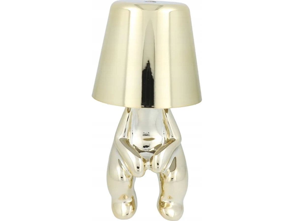 OEM GOLD MAN Art Deco sittende nattbordslampe (mønster 2) MLTL