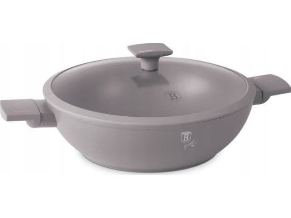 Stekepanne Berlinger Haus TITANIUM WOK MED LOKK 30cm BERLINGER HAUS BH-8095 TAUPE