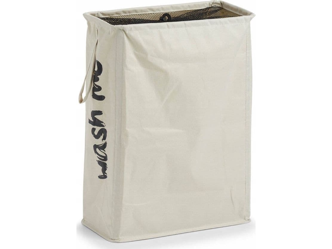 Zeller skittentøyskurv WASH ME tøykurv i stoff, 20 x 40 x 56 cm