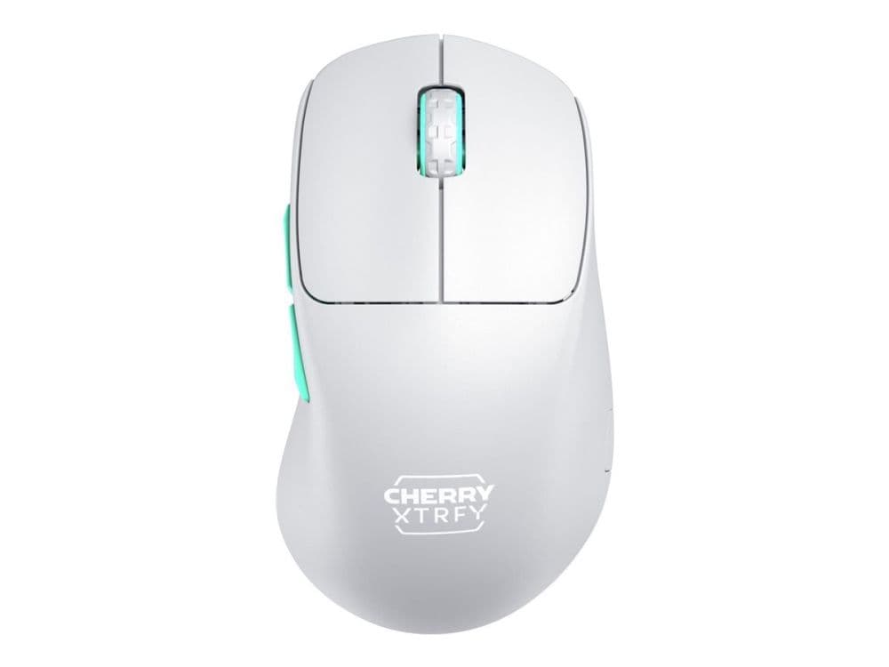 CHERRY Xtrfy M64 - Mus - ergonomisk - optisk - 5 knapper - trådløs - 2.4 GHz - USB trådløs mottaker - svart