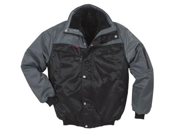 Pilotjakke Icon 100809 sort/grå 3XL