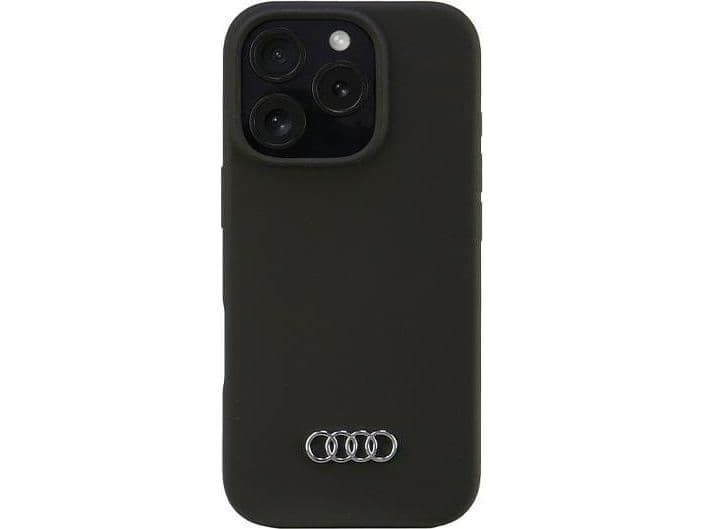 Apple iPhone 16 Pro Audi Silicone (AU-LSRIP16P-Q3/D1-BK) dėklas telefonui juodos spalvos
