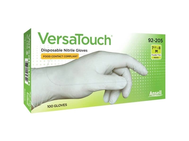 Ansell VersaTouch 92205080 100 stk Nitril Engangshandske Størrelse (handsker): M, 7,5, 8 EN 21420:2020