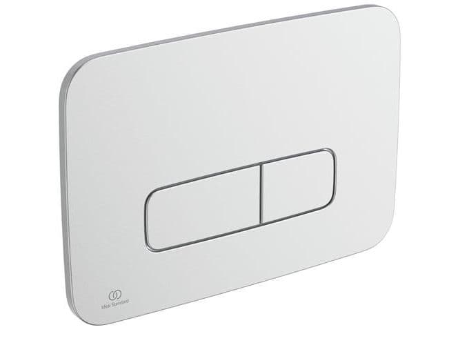 Betjeningsplade Oleas 2skyl børstet krom