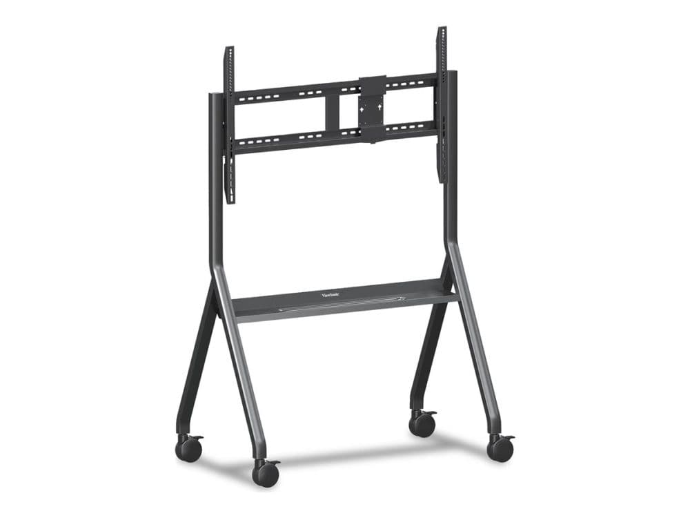 ViewSonic VB-STND-009 - Vogn - for interaktiv flatpanel / LCD-display - slim trolley - stål, polyurethane (PU) wheels - skjermstørrelse: 65"-105" - monteringsgrensesnitt: inntil 1000 x 600 mm
