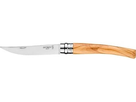 Opinel Lommekniv med tynt blad Opinel nr. 8 Skaft av oliventre