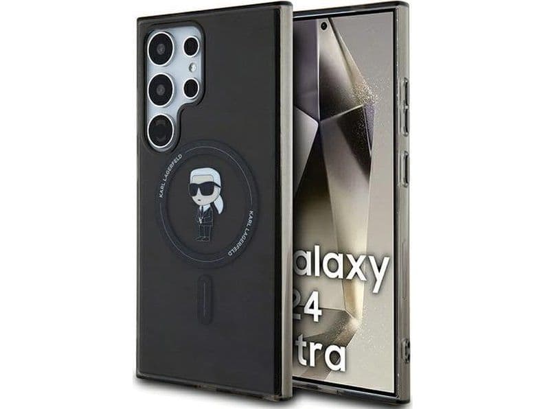 Karl Lagerfeld veske KLHMS24LHFCKNOK S24 Ultra S928 hardcase/veske IML Ikonik MagSafe