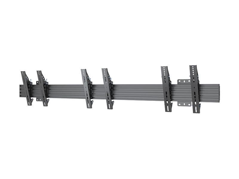 Multibrackets M Pro MBW3U - Monteringssett (veggmontering) - tipping - for 3 LCD-skjermer - 300 - plastikk, aluminium, stål - svart - skjermstørrelse: 32"-50"