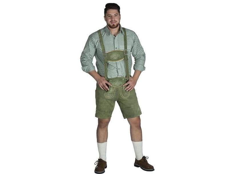 Grønne ægte lederhosen, kort
